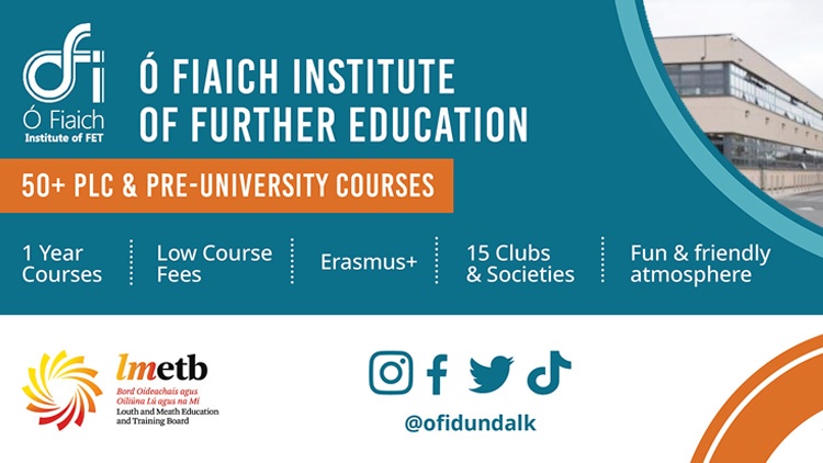 PLC Courses with OFI - O Fiaich Institute of Further Education in Louth