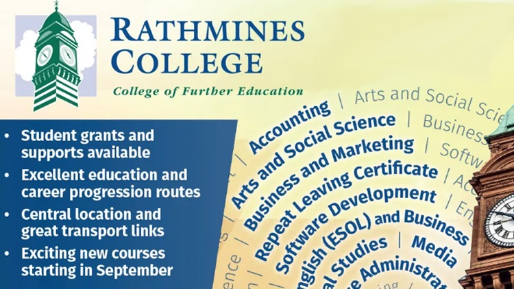 Rathmines College of Further Education - PLC Courses Dublin